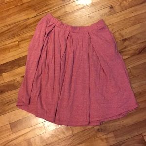 Pink Soft Pleated Madison Skirt w/pockets